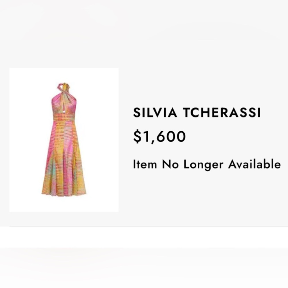 Silvia Tcherassi Multi Color Halter Sundress-once worn! - Picture 2 of 6